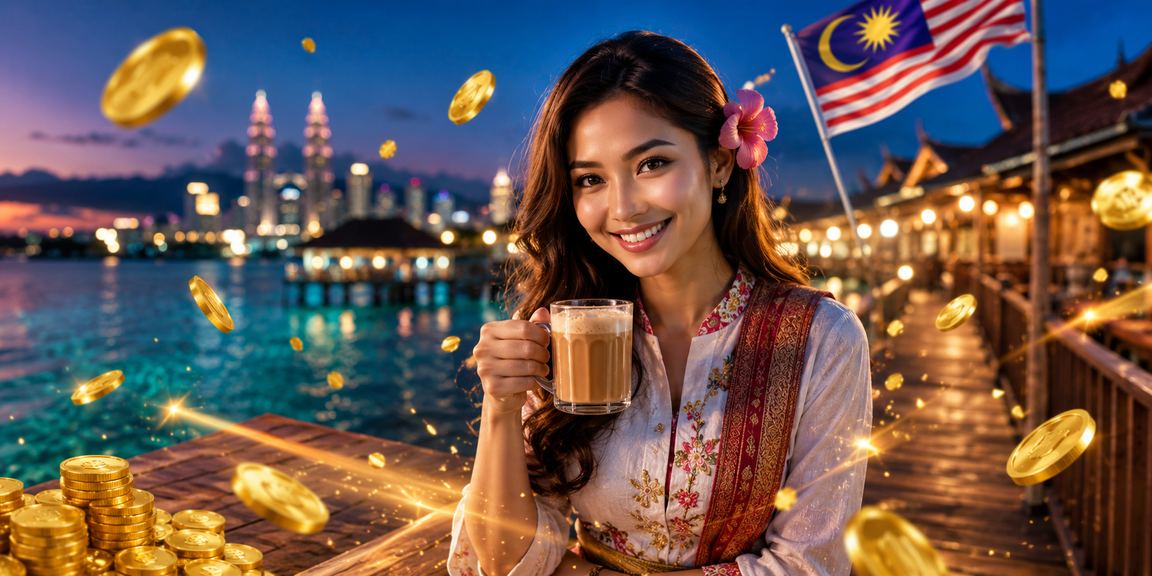 Suasana pertaruhan gaya Malaysia di Terengganu dengan pencahayaan kasino yang meriah dan meja permainan langsung